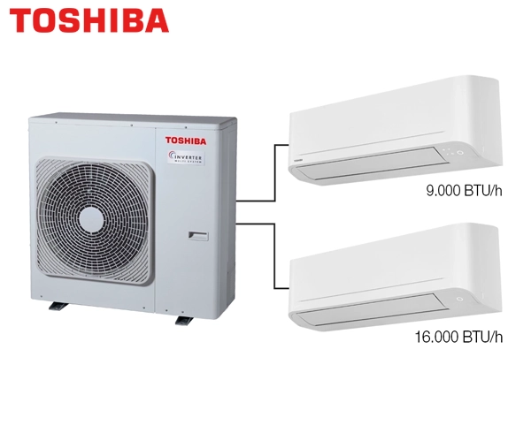 Toshiba 2M Multi Split Klima 9.000+16.000 BTU/h - Toshiba